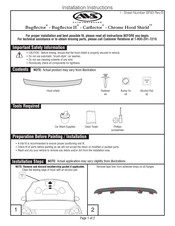AVS Chrome Hood Shield Instrucciones De Instalación
