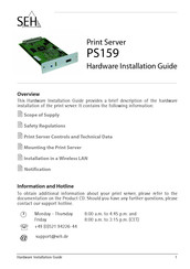 SEH PS159 Guía De Instalación De Hardware