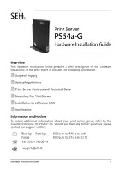 SEH PS54a-G Guía De Instalación De Hardware