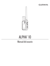 Garmin ALPHA 10 Manual Del Usuario