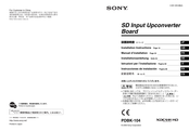 Sony PDBK-104 Instrucciones De Instalación