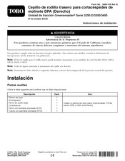 Toro Greensmaster TriFlex 3400 Serie Instrucciones De Instalación