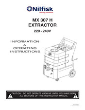 Nilfisk MX 307 H Instrucciones De Operación