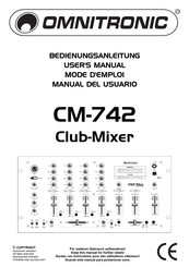 Omnitronic CM-742 Manual Del Usuario