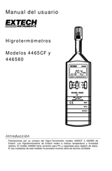 Extech Instruments 446580 Manual Del Usuario