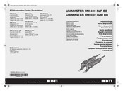 BTI UNIMASTER UM 400 SLP BB Manual Original