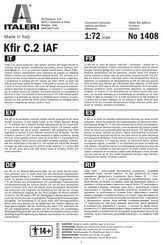 Italeri Kfir C.2 IAF Manual De Instrucciones