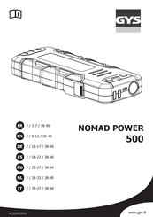 GYS NOMAD POWER 500 Manual De Instrucciones