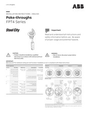 ABB Steel City FPT4-8C Instrucciones De Instalación