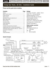 Lutron Electronics Energi Savr Node QS DALI Manual De Instrucciones