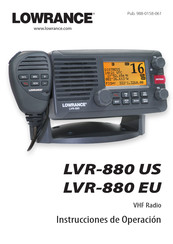 Lowrance LVR-880 EU Instrucciones De Operación