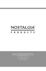 Nostalgia Products MSNDW5SERIES Instrucciones Y Recetas