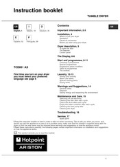 Hotpoint Ariston TCD851 AX Folleto De Instrucciones