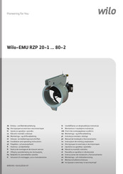 Wilo EMU RZP 20-1 Serie Instrucciones De Instalación Y Funcionamiento