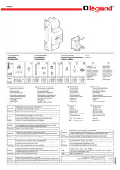 Legrand 0 035 40 Manual De Instrucciones
