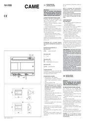 Came NH-RBB Instrucciones Para La Instalación