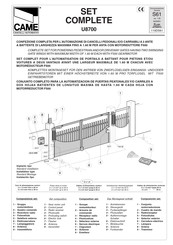 CAME U8700 Manual Del Usuario