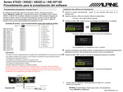 Alpine X902D-G6 Manual De Actualización