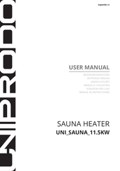 UNIPRODO UNI-SAUNA-11.5KW Manual Del Usuario