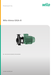 Wilo Atmos GIGA-B Instrucciones De Instalación Y Funcionamiento
