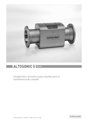 KROHNE ALTOSONIC 5 Manual De Instrucciones