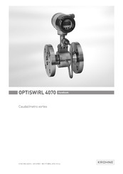 KROHNE OPTISWIRL 4070 Manual De Instrucciones