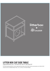 Sauder Litter box 427333 Manual De Instrucciones