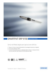 KROHNE SMARTPAT ORP 8150 Hoja De Datos Técnica