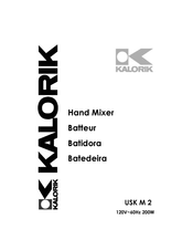 Kalorik USK M 2 Manual Del Operador