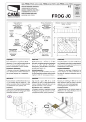 CAME FROG Serie Manual De Instrucciones