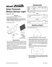 Health Zenith SL-7001 Manual De Instrucciones