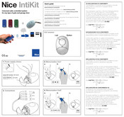 Nice IntiKit Manual De Instrucciones