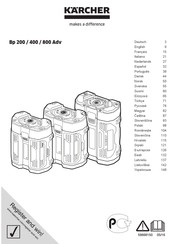 Kärcher Bp 800 Adv Manual De Instrucciones