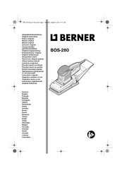 Berner BOS-280 Manual Original