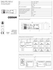 Osram DALI PS 100 LI Manual De Instrucciones