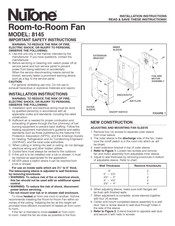 NuTone 8145 Instrucciones De Instalación