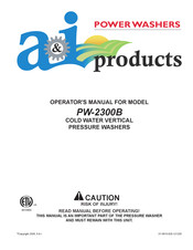 A&I Products PW-2300B Manual Del Propietário