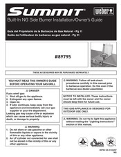 Weber Summit 89795 Manual De Instrucciones