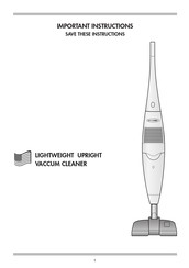 DeLonghi LIGHTWEIGHT UPRIGHT Manual De Instrucciones