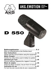 AKG D 550 Modo De Empleo