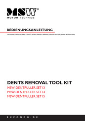 MSW MSW-DENTPULLER.SET15 Manual De Instrucciones