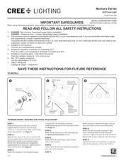 CREE LIGHTING Noctura Serie Manual De Instrucciones