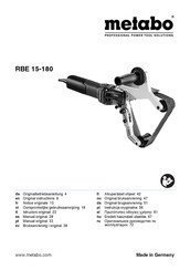 Metabo RBE 15-180 Manual Original