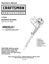 Craftsman 316.794800 Manual Del Operador