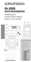 Grundig DH 2028 Microcassette Manual Del Usuario