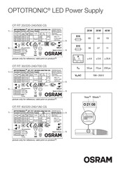 Osram OPTOTRONIC OT FIT 20/220-240/500 CS Manual De Instrucciones