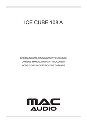 MAC Audio Ice Cube 108 A El Manual Del Propietario