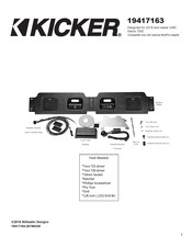 Kicker 19417163 Manual Del Usuario