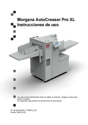 Morgana AUTOCREASER PRO XL Instrucciones De Uso