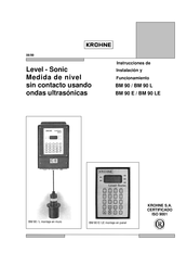 KROHNE BM 90 E Instrucciones De Instalación Y Funcionamiento